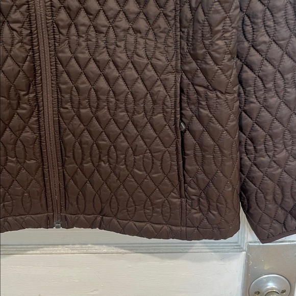 Lands' End Quilted Brown Jacket - Picture 4 of 9